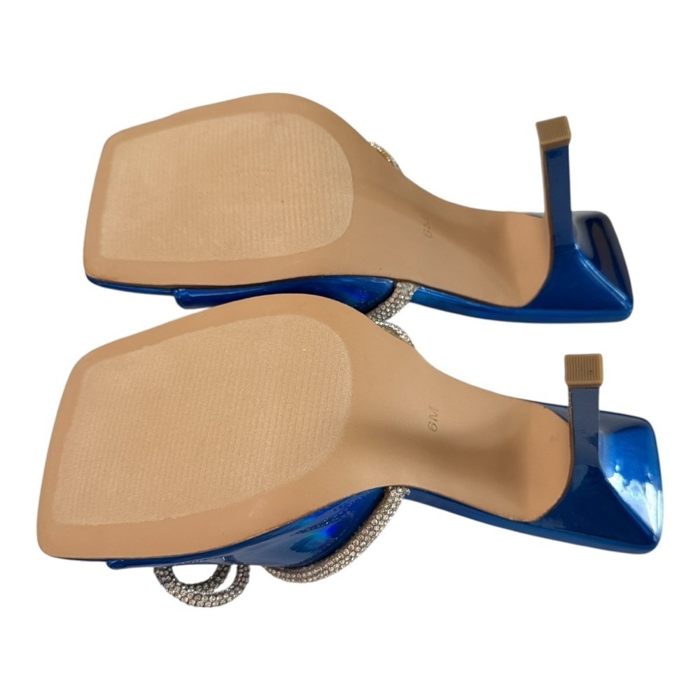 Steve Madden Embellished Heeled Sandals – Blue – Size 6M - Picture 5 of 6